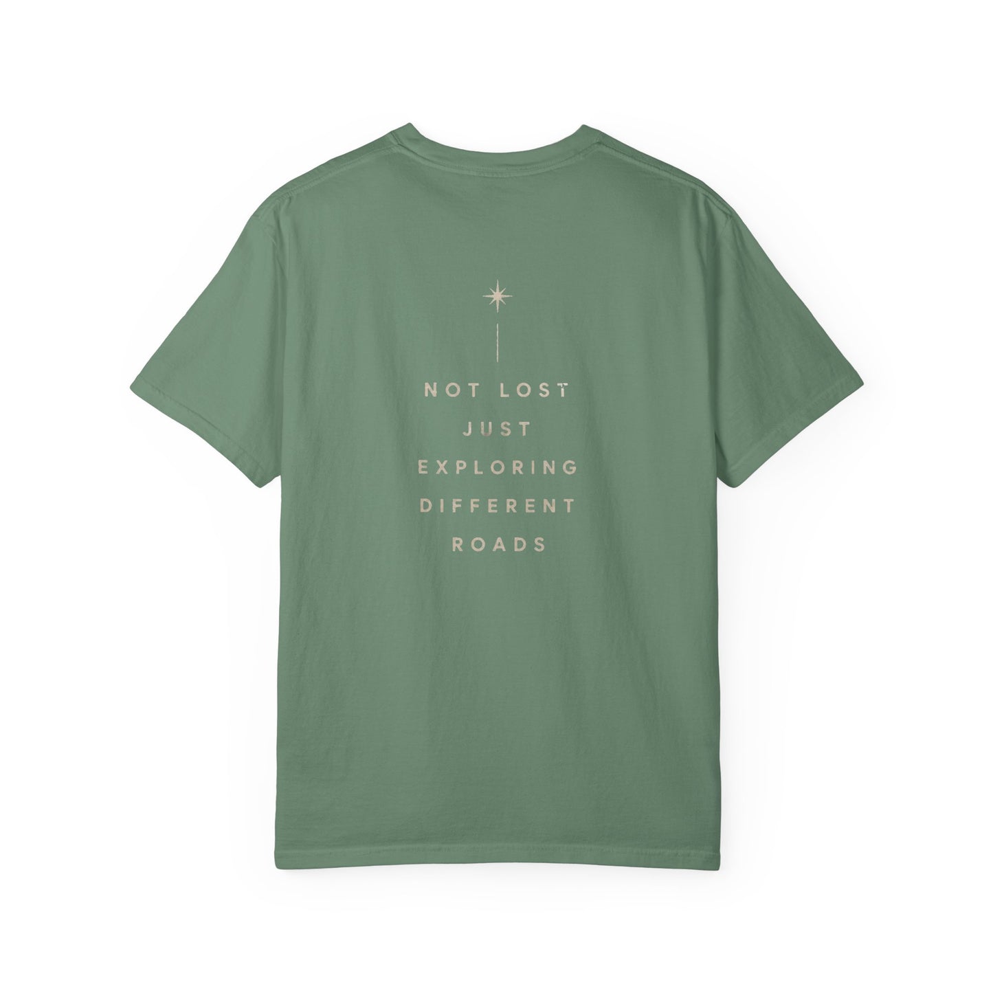 Explorer Reflection T-Shirt — "Not Lost Just Exploring Different Roads"